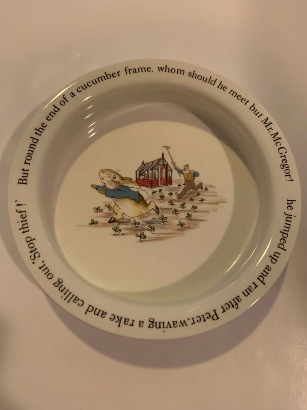 Vintage 90’s Wedgwood Peter Rabbit 6pc Nursery Set Made In England Heirloom
